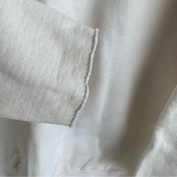 Vintage White Blank Crewneck Sweatshirt 80s 90s Sweater - Picture 3 of 6